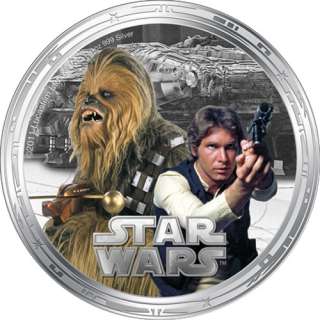   Silver Millennium Falcon Star Wars Proof Set   New Zealand Mint  