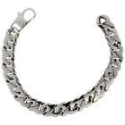 Sabrina Silver Stainless Steel Large Tight Cuban Curb Link Chain 