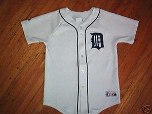 vintage DETROIT TIGERS JERSEY all sewn YOUTH MEDIUM  