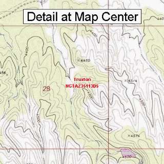 USGS Topographic Quadrangle Map   Truxton, Arizona (Folded/Waterproof 