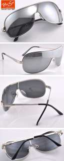 Top Design Mens Sunglasses Aviator Full Silver Mirror Lens UV400 C055 
