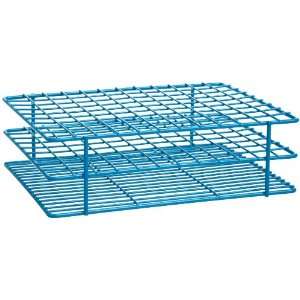   Steel Poxygrid Wire Test Tube Rack for 10 13mm Tube, 108 Place, Blue