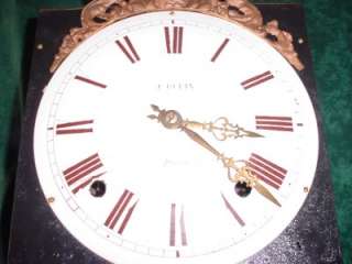 Old Vintage French Morbier Grandfather Clock J. Belin a Pradelles 