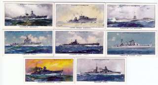   50 Warships Cards USA USSR Japan Germany United Kingdom France Italy