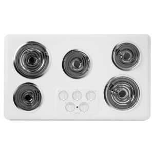    Maytag MEC4536WW 36 Electric Cooktop   White
