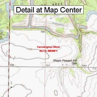  USGS Topographic Quadrangle Map   Farmington West 