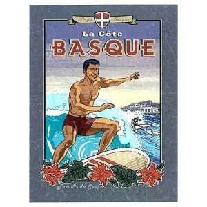  La cote Basque de Surf by Bruno Pozzo 12x16