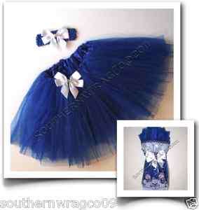 ROYAL BLUE HOLIDAY TUTU to GO GIFT BAGS CHOOSE from 9 COLORS TODDLERS 