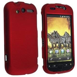 Snap on Rubber Coated Case for HTC / T mobile myTouch 4G, Wine Red