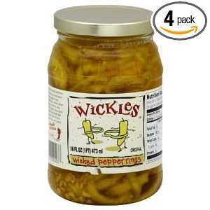 Sims Foods, Inc Wicked Pepper Rings, 16 Ounce (Pack of 4)