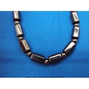  Magnetic Hematite Heptagon Shape Beaded Necklace   Style 