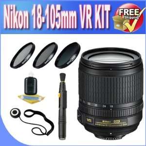  Nikon 18 105mm f/3.5 5.6 AF S DX VR ED Nikkor Lens for Nikon 