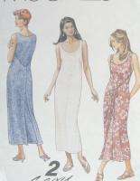 Misses Front Back Wrap Dress Pattern Fabric Ties 2 Easy Pieces McCalls 