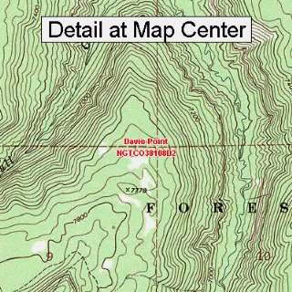  USGS Topographic Quadrangle Map   Davis Point, Colorado 