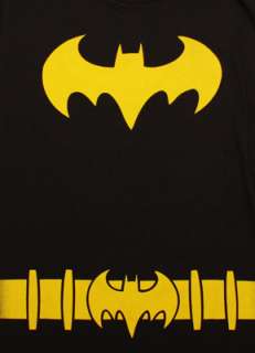 Batman Batgirl Costume Black Juniors Graphic Tee Shirt  