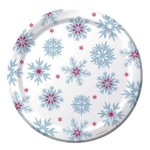  Snow Crystals Paper Banquet Dinner Plates Toys & Games