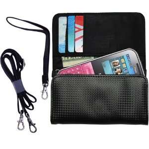  Black Purse Hand Bag Case for the Samsung Chat with both a hand 