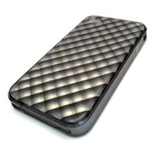  Apple iPhone 4 4g 4s Dark Grey Diamond Scale TPU Design AT 