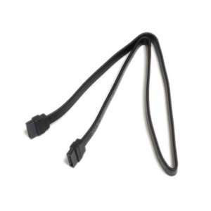 Serial ATA Cable, 18 inch, 2 connector, Female to Female, Black Color 