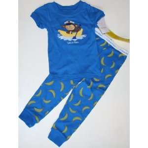   Klein Toddler Boys 2 Piece Pajama Set   Size 2T Blue/Monkey/Bananas