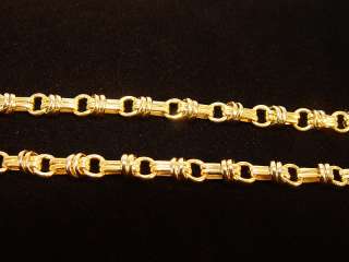   Yellow/White Gold 21.5 Custom Toggle Link Chain   45.16 Grams  