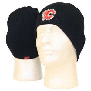  Calgary Flames Classic Knit Beanie / Winter Hat   Black 