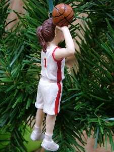 New Girls Sport Basketball Player Jersey Shoes Ornament  