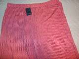 Liz Claiborne Womens Pajamas 2 Piece Set X Large XL Pink Hearts NEW 