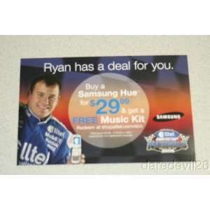  2008 Ryan Newman Alltel Dirtcar Nationals NASCAR postcard 