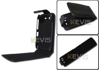 Black Leather Cover Case for HTC Desire S G12 S510E  