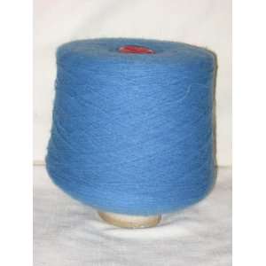 Vintage Knitting Machine Acrylic Yarn   Blue   Large 1.3 Pounds Spool 