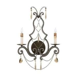 Quoizel RDA8702RY Diana 23 1/2 Inch Wall Sconce with 2 Lights, Regency 