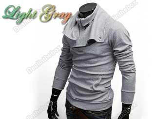 2011 New Trendy Korean Mens Double Collar Designed Coat Jacket 