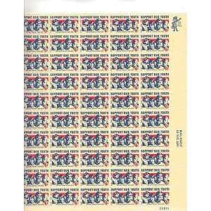   Youth Sheet of 50 x 6 Cent US Postage Stamps NEW Scot 1342 Everything