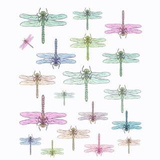  Floral Dragonfly Bathroom Shower Curtain W/ Valance By 