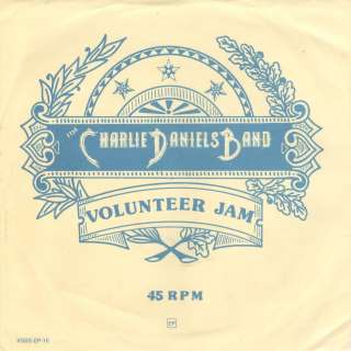 Charlie Daniels Band NM promo 45 rpm Volunteer Jam  