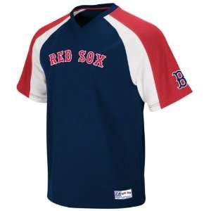  Boston Red Sox Crusader Navy V Neck Jersey Sports 