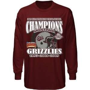  Montana Grizzlies Maroon 2009 Division I FCS National 