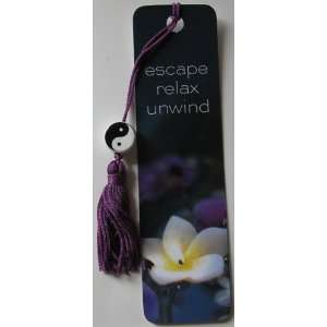  Paperchase Escape Relax Unwind Bookmark with Tassel Beaded 