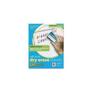  PACAS8511   Dry Erase Sheets, Adhesive, 8 1/2x11, 5SH/PK 