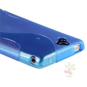  For SONY ERICSSON Xperia X12 TPU Case , Frost Blue S Shape 