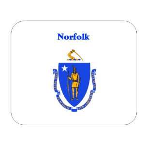  US State Flag   Norfolk, Massachusetts (MA) Mouse Pad 