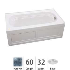Jacuzzi LXS6032ARL2XXW Luxura 5 Pure Air II with Integral Skit, White