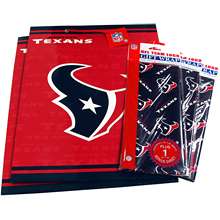 Pro Specialties Houston Texans Large Size Gift Bag & Wrapping Paper 