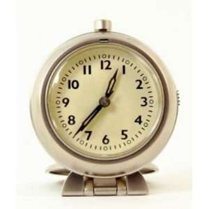   B4738TA 2.5 in. Diameter Metal Travel Alarm Clock
