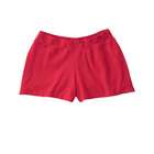 Bella Ladies 7 oz. Cotton Spandex Fitness Shorts   RED   S