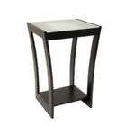 WinsomeTrading 92011 Radius Accent Side Table with Frosted Glass and 