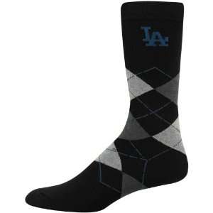    MLB L.A. Dodgers Black Argyle Dress Socks