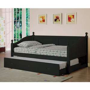 Solid Wood Twin Size Daybed & Twin Size Trundle Set  