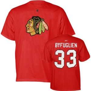 Dustin Byfuglien Reebok Name and Number Chicago Blackhawks T Shirt